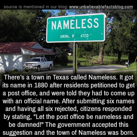 How Nameless, Texas, found its name